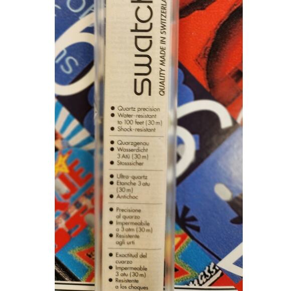 Vintage Swatch DIAMONDS GN706 Daydate watch New old stock in case with paperwork - Picture 8 of 8